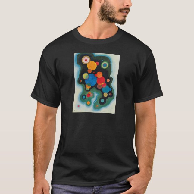 Kandinsky Deepened Impulse Abstrakt Oil on Canvas T-shirt (Framsida)