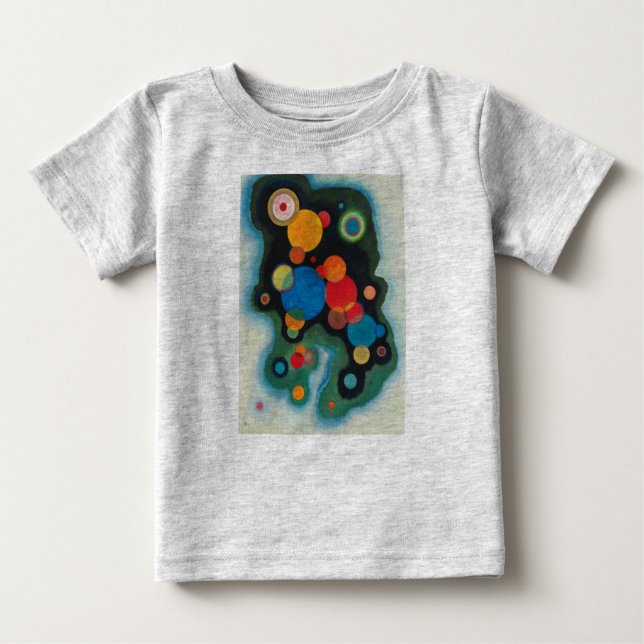 Kandinsky Deepened Impulse Abstrakt Oil on Canvas T-shirt (Framsida)
