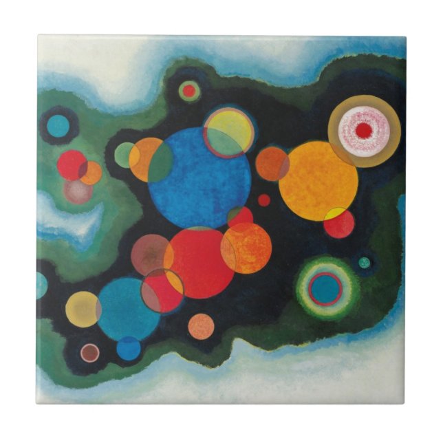 Kandinsky Deepzed Impulse Abstrakt Artwork Kakelplatta (Framsidan)