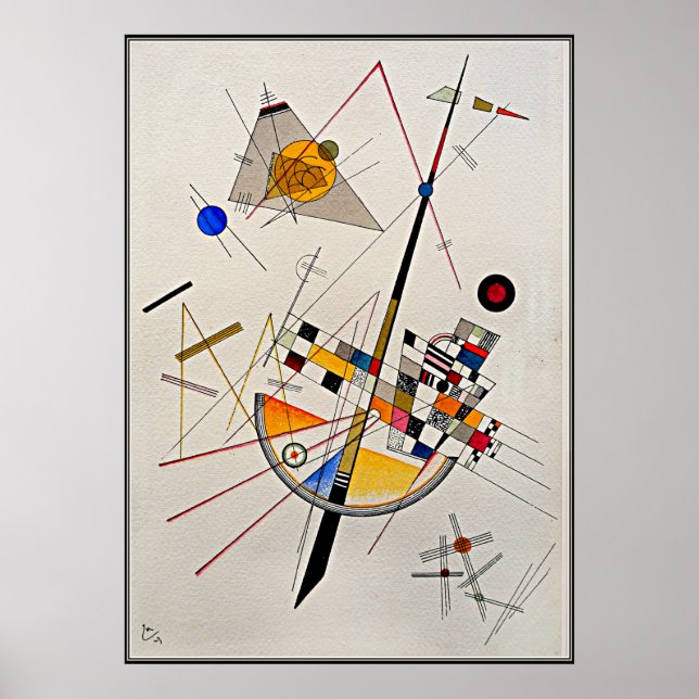 Kandinsky - delikat spänning, abstrakt konst poster (Framsidan)