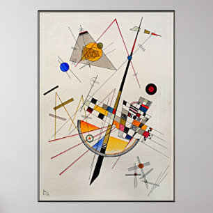 Kandinsky - delikat spänning, abstrakt konst poster