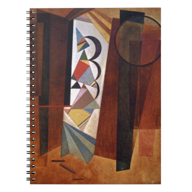 Kandinsky Development in Brown Abstrakt Painting Anteckningsbok (Framsidan)