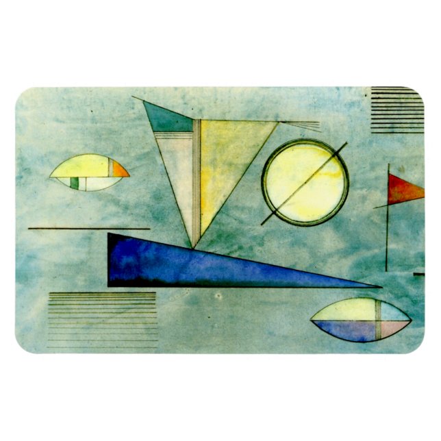 Kandinsky - Dimma, abstrakt teckning Magnet (Horisontell)