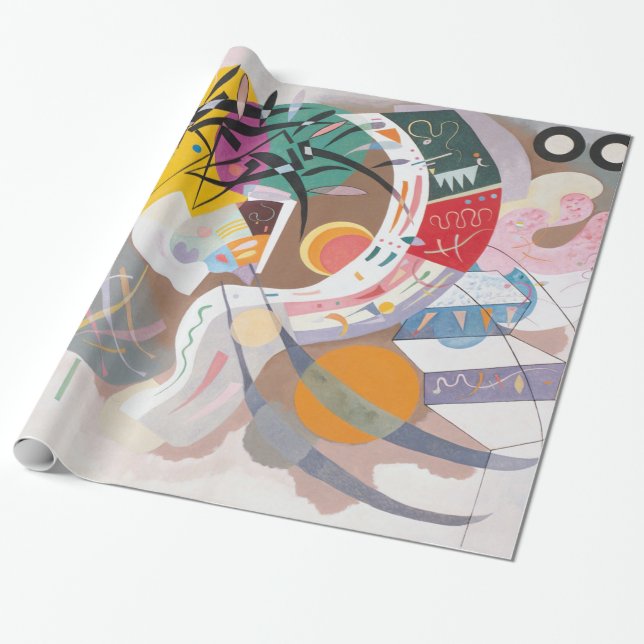 Kandinsky Dominant Curve Abstrakt Artwork Presentpapper (Utrullad)