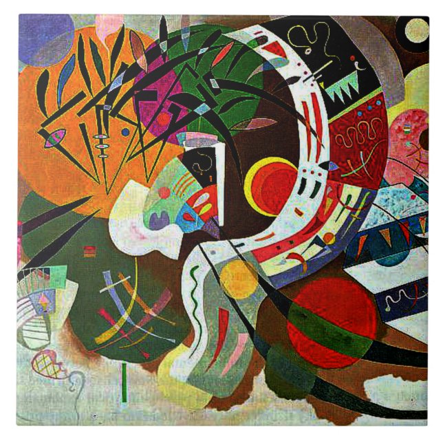 Kandinsky - Dominant Curve Kakelplatta (Framsidan)