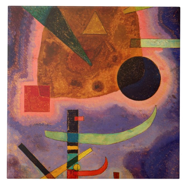 Kandinsky - Drei Elemente Kakelplatta (Framsidan)