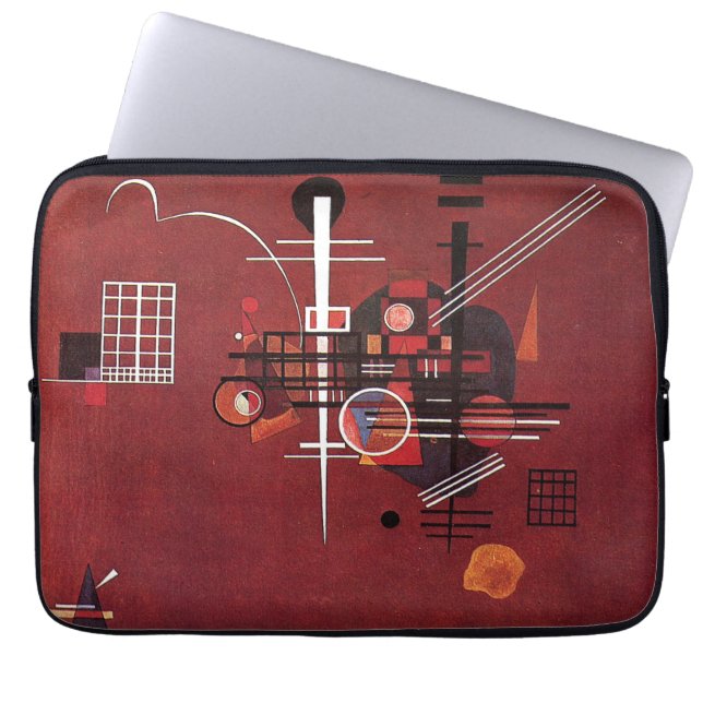 Kandinsky - Dull Red Laptop Fodral (Framsidan)