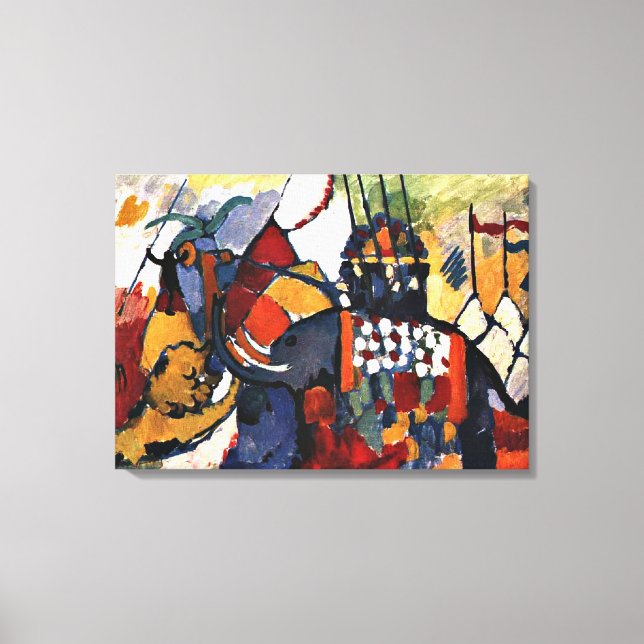 Kandinsky - elefanten canvastryck (Framsida)