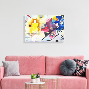Kandinsky Emotional Symphony in Red, Gult & Blue Canvastryck