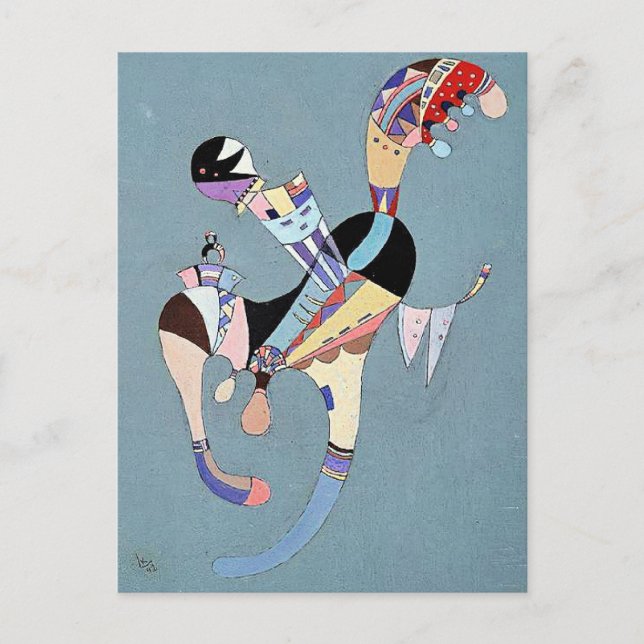 Kandinsky - En flytande figur Vykort (Framsida)