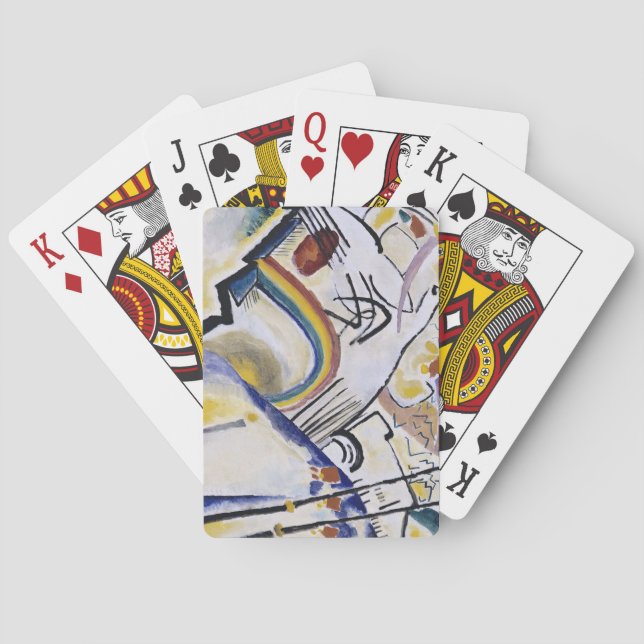 Kandinsky Expressionist Absract Painting Cossacks Casinokort (Baksidan)