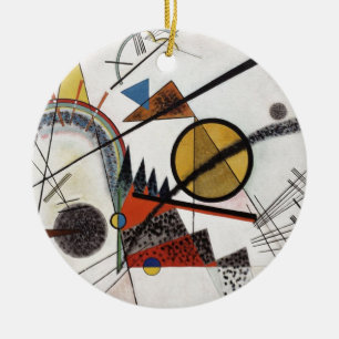 Kandinsky Expressionist Abstrakt Painting Artwork Julgransprydnad Keramik