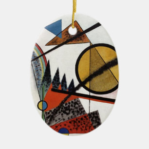 Kandinsky Expressionist Abstrakt Painting Artwork Julgransprydnad Keramik