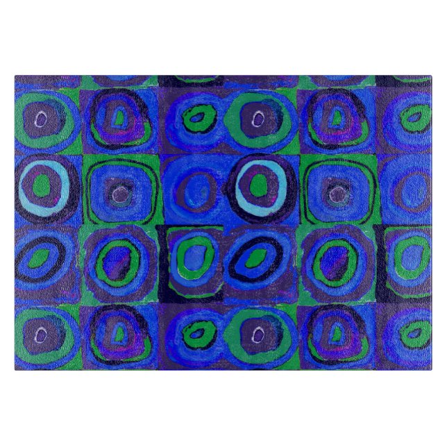 Kandinsky Farbstudie Blå Kvadrater Fyrkant Cirkel  (Framsidan)