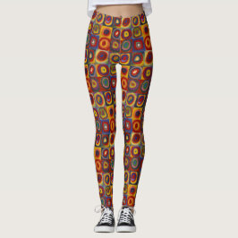 Kandinsky Farbstudie Quadrate Colorful Squares Leggings