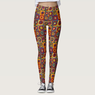 Kandinsky Farbstudie Quadrate Colorful Squares Leggings