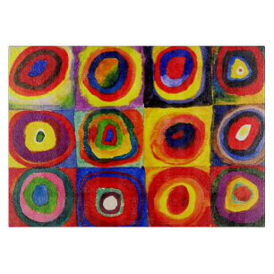 Kandinsky FarbStudie Quadrate Squares Circles Art