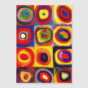 Kandinsky FarbStudie Quadrate Squares Circles Art