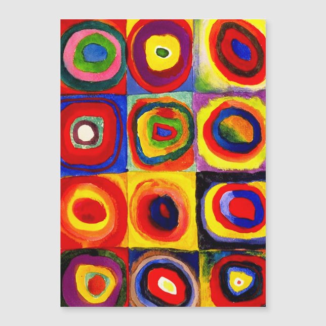 Kandinsky FarbStudie Quadrate Squares Circles Art (Framsida)