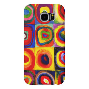 Kandinsky FarbStudie Quadrate Squares Circles Art Galaxy S5 Fodral
