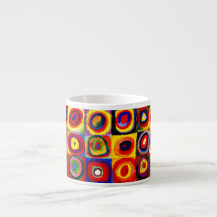 Kandinsky FarbStudie Quadrate Squares Circles Art Espressomugg
