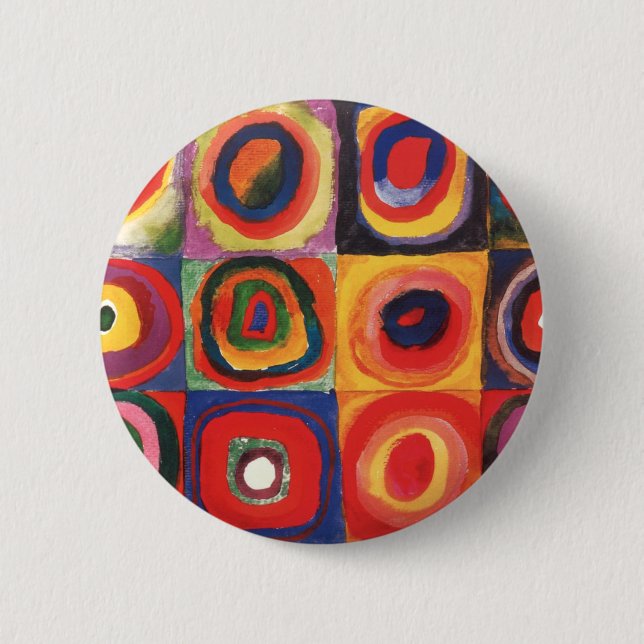 Kandinsky FarbStudie Quadrate Squares Circles Art Knapp (Framsida)