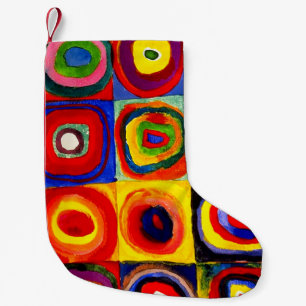 Kandinsky FarbStudie Quadrate Squares Circles Art Liten Julstrumpa