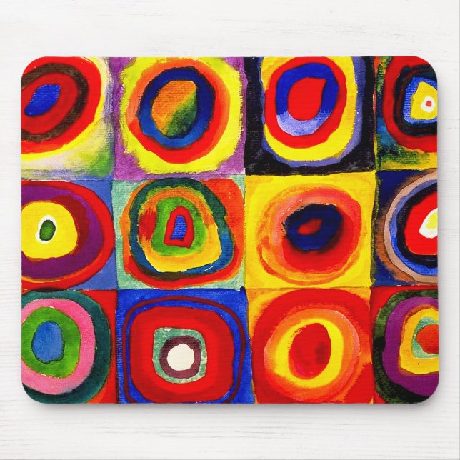 Kandinsky FarbStudie Quadrate Squares Circles Art Musmatta (Framsidan)
