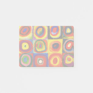 Kandinsky FarbStudie Quadrate Squares Circles Art Post-it Block