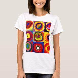 Kandinsky FarbStudie Quadrate Squares Circles Art T Shirt