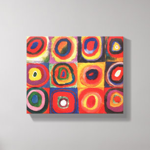 Kandinsky Farbstudie Quadrate Squares Circles Kons Canvastryck