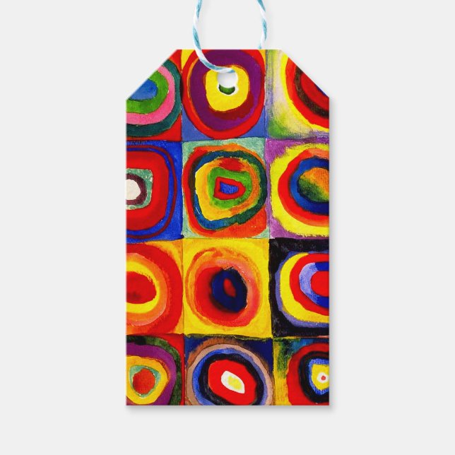 Kandinsky Farbstudie Quadrate Squares Circles Kons Presentetikett (Framsidan)