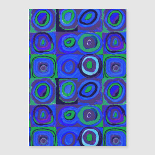 Kandinsky Farbstudio Blue Quadrate Square Circle
