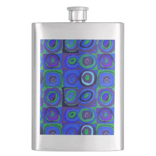 Kandinsky Farbstudio Blue Quadrate Square Circle Fickplunta