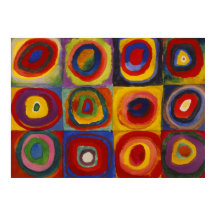 Kandinsky Färg Study of Shapes & Circles
