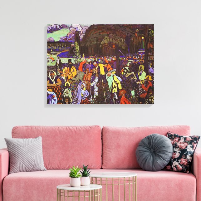 Kandinsky - Färggrant Liv, Canvastryck (Insitu (Vardagsrum))