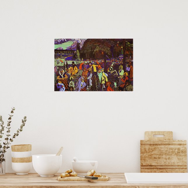 Kandinsky - Färggrant Liv, Poster (Kök)