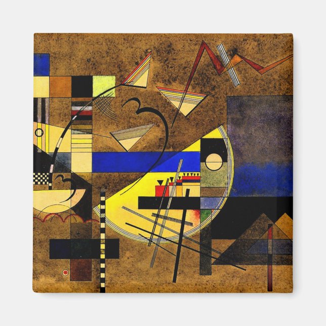 Kandinsky - Festes III, abstrakt art Magnet (Framsidan)