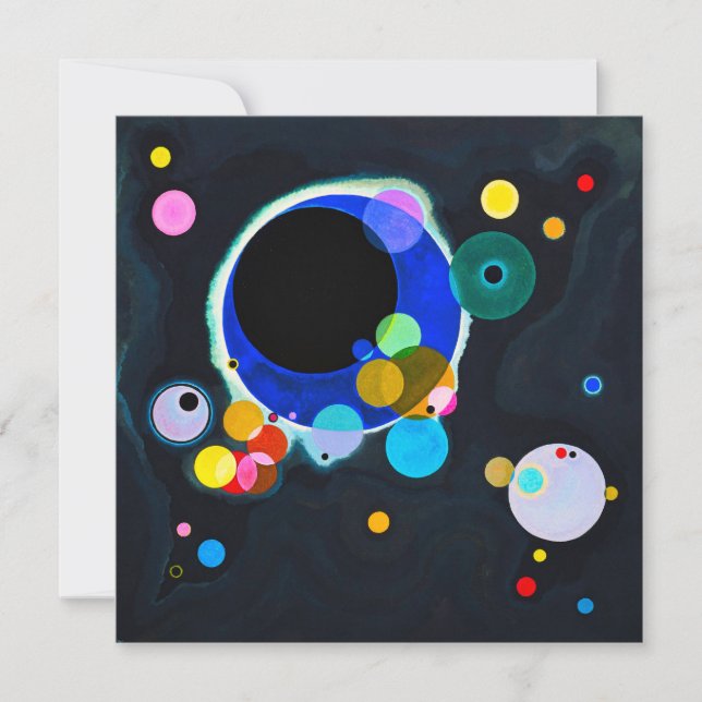 Kandinsky Flera cirkelinbjudningar Inbjudningar (Framsida)