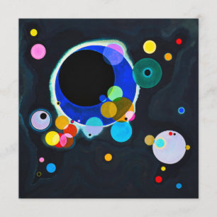 Kandinsky Flera cirkelinbjudningar Inbjudningar