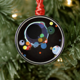 Kandinsky - Flera cirklar, berömd abstrakt konst Julgransprydnad Metall