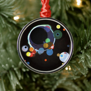 Kandinsky - Flera cirklar, berömd abstrakt konst Julgransprydnad Metall