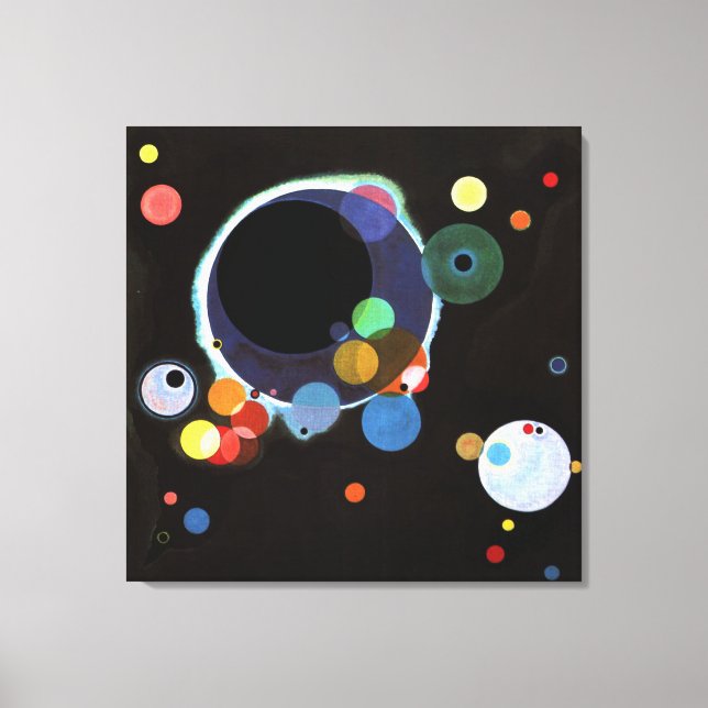 Kandinsky - Flera cirklar  Canvastryck (Framsida)