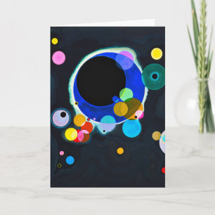 Kandinsky Flera cirklar - hälsningskort Kort