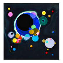 Kandinsky Flera cirklar Poster