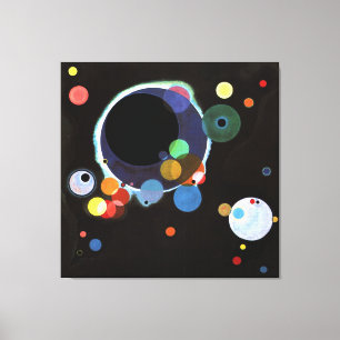 Kandinsky - flera kretsar canvastryck