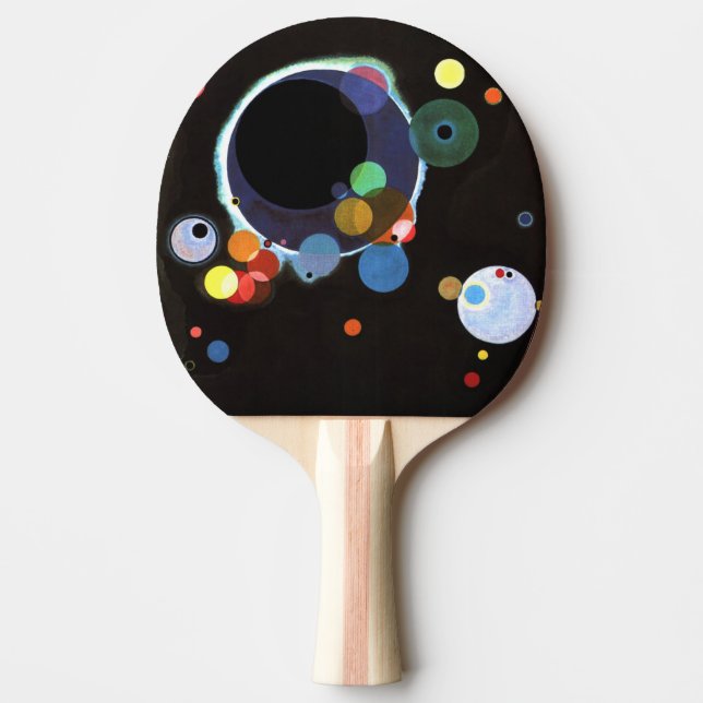 Kandinsky - flera kretsar pingisracket (Framsidan)