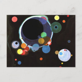 Kandinsky - flera kretsar vykort