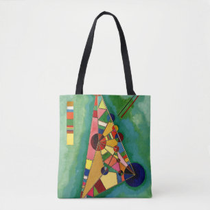 Kandinsky - flerfärgad triangel tygkasse