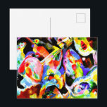 Kandinsky - Flood Improvization, Vykort<br><div class="desc">Wassily Kandinsky's famous colorful painting,  Flood Improvization.</div>